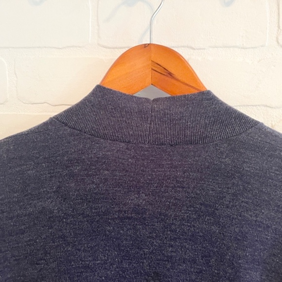 Kate Spade Broome Street Open front cardigan Peplum Heathered Blue XS Oversized - Picture 10 of 13